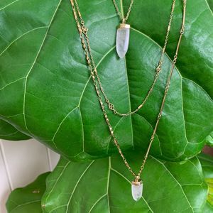 Stella & Dot Aria Gold Pendant Necklace